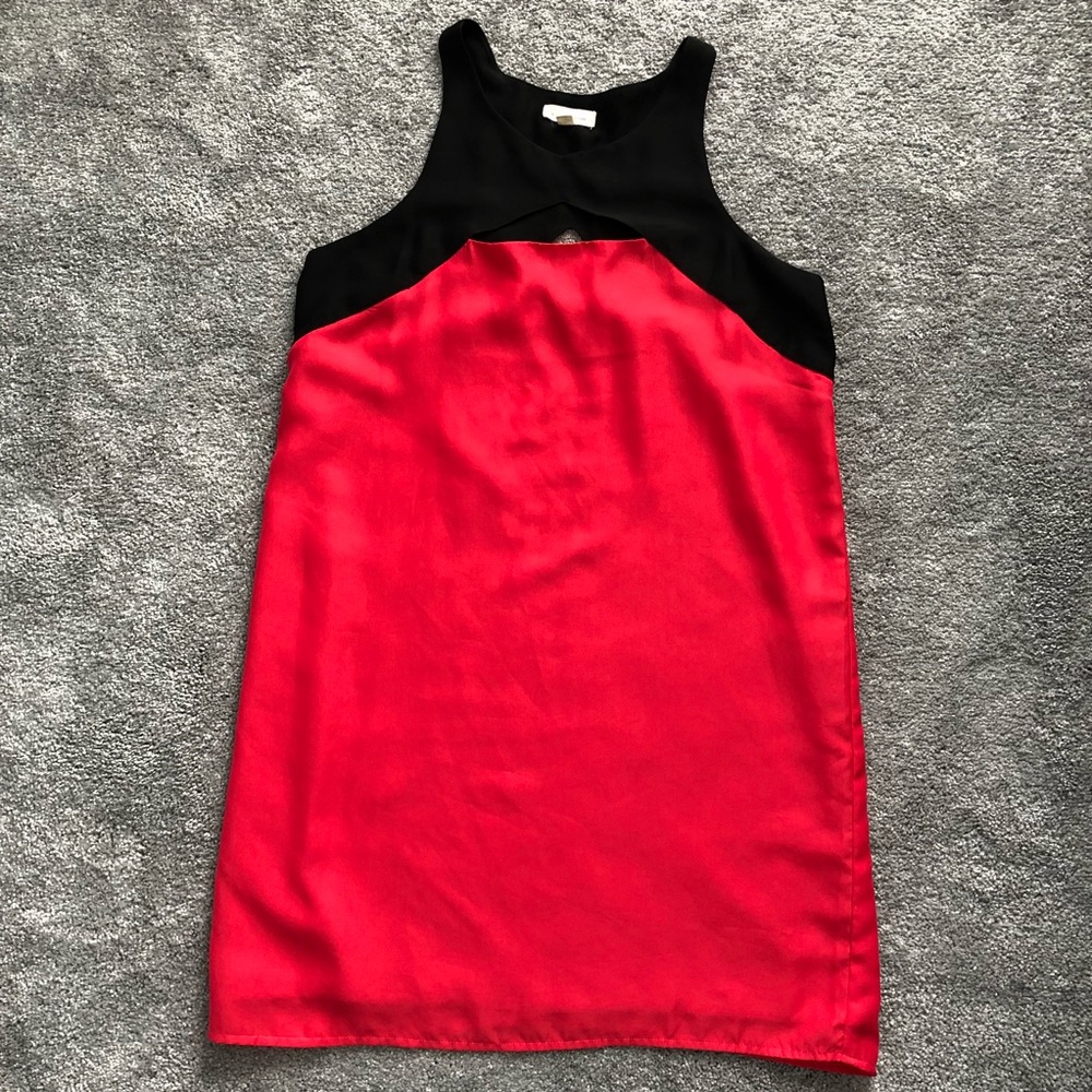 Coral Cutout Dress